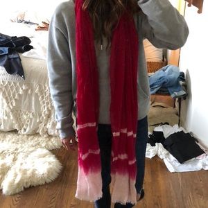 Park Vogel pink tie died scarf